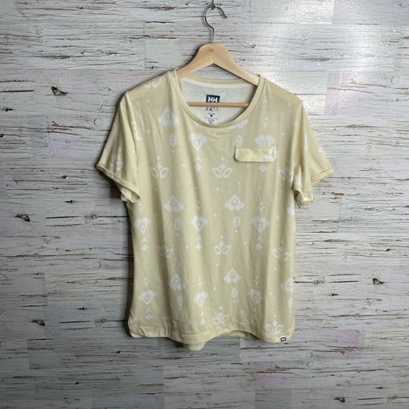 Helly Hansen tee shirt white yellow size xl - Picture 1 of 8